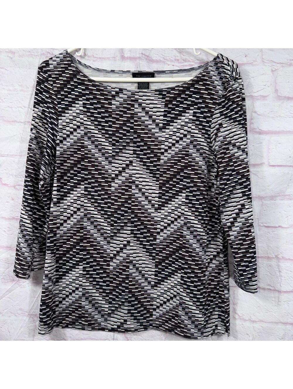 The Limited Women’s Abstract Print 3/4 Sleeve Top Size Large